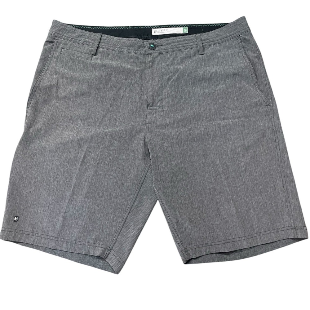 LINKSOUL Golf Shorts Men's Gray -size 38 Waist